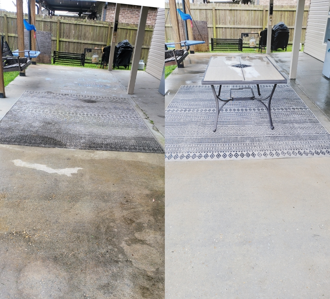 Concrete Patio Degreasing in Duson, LA Thumbnail